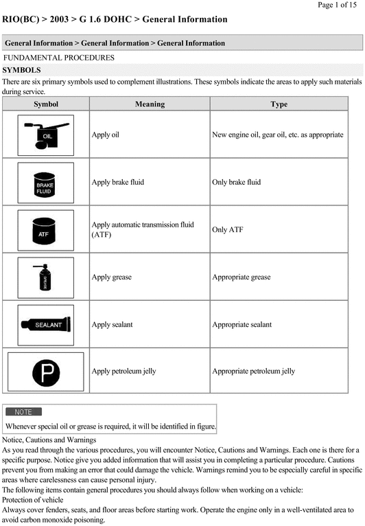 Product picture KIA RIO 2001 4CYL (1.6L) OEM Factory SHOP Service repair manual Download FSM *Year Specific